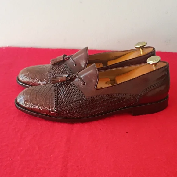 Mezlan Dark Brown Tassel Loafers - Picture 2 of 10